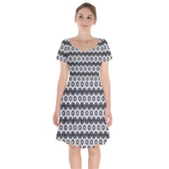 Pattern Abstract Desktop Wallpaper Short Sleeve Bardot Dress