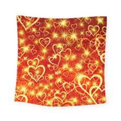 Pattern Valentine Heart Love Square Tapestry (small) by Mariart