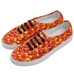 Pattern Valentine Heart Love Women s Classic Low Top Sneakers by Mariart