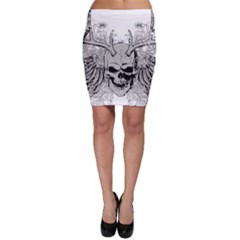 Skull Vector Bodycon Skirt by Alisyart