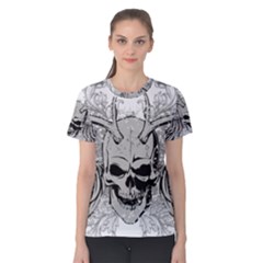 Skull Vector Women s Cotton Tee