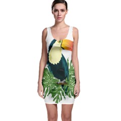 Tropical Birds Bodycon Dress