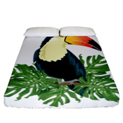 Tropical Birds Fitted Sheet (california King Size)