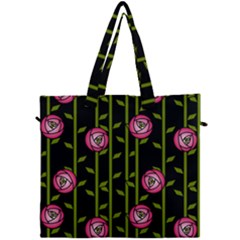 Rose Abstract Rose Garden Canvas Travel Bag by Pakrebo