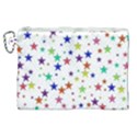 Star Random Background Scattered Canvas Cosmetic Bag (XL) View1
