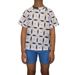 Texture Background Pattern Kids  Short Sleeve Swimwear