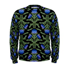 Pattern Thistle Structure Texture Men s Sweatshirt by Pakrebo