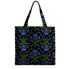 Pattern Thistle Structure Texture Zipper Grocery Tote Bag