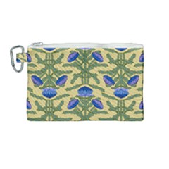 Pattern Thistle Structure Texture Canvas Cosmetic Bag (medium) by Pakrebo