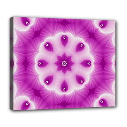 Pattern Abstract Background Art Purple Deluxe Canvas 24  X 20  (stretched)