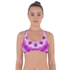 Pattern Abstract Background Art Purple Got No Strings Sports Bra