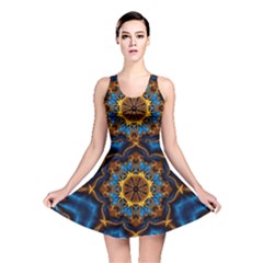 Pattern Abstract Background Art Reversible Skater Dress by Pakrebo