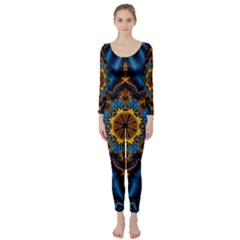 Pattern Abstract Background Art Long Sleeve Catsuit