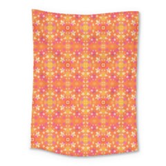 Desktop Pattern Abstract Orange Medium Tapestry by Pakrebo