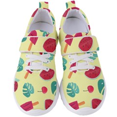 Watermelon Leaves Strawberry Women s Velcro Strap Shoes by Pakrebo