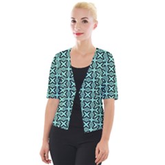 Default Texture Tissue Seamless Cropped Button Cardigan