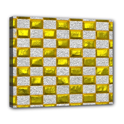 Pattern Desktop Square Wallpaper Deluxe Canvas 24  X 20  (stretched)