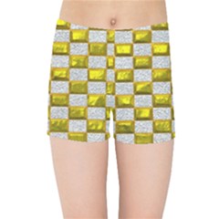 Pattern Desktop Square Wallpaper Kids  Sports Shorts by Pakrebo