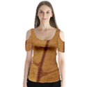 Leaf Fall Foliage Nature Orange Butterfly Sleeve Cutout Tee  View1