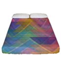 Triangle Pattern Mosaic Shape Fitted Sheet (King Size) View1