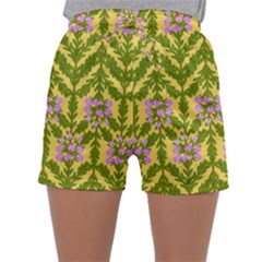 Texture Heather Nature Sleepwear Shorts by Pakrebo