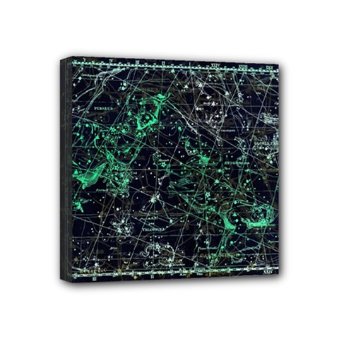 Constellation Constellation Map Mini Canvas 4  X 4  (stretched) by Pakrebo
