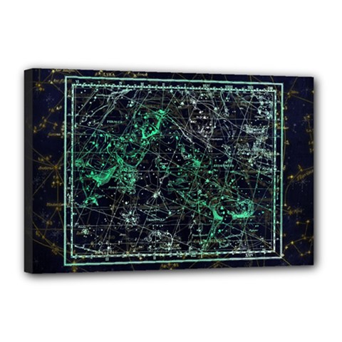 Constellation Constellation Map Canvas 18  X 12  (stretched) by Pakrebo