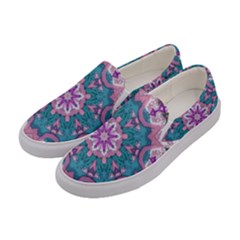 Mandala Pattern Abstract Women s Canvas Slip Ons by Pakrebo