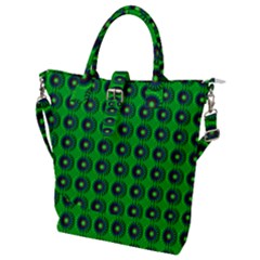 Texture Stucco Graphics Flower Buckle Top Tote Bag