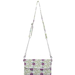 Default Texture Background Floral Mini Crossbody Handbag