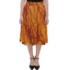 Lightning Internal Blood Vessel Classic Midi Skirt by Pakrebo