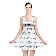 Ml 6-6 Fish Reversible Skater Dress by ArtworkByPatrick