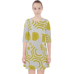 Abstract Background Hexagons Pocket Dress by Pakrebo