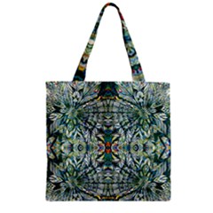 Pattern Design Pattern Geometry Zipper Grocery Tote Bag