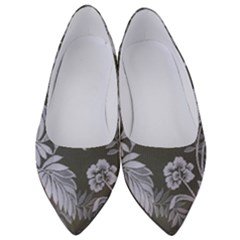 Curtain Ornament Flowers Leaf Women s Low Heels