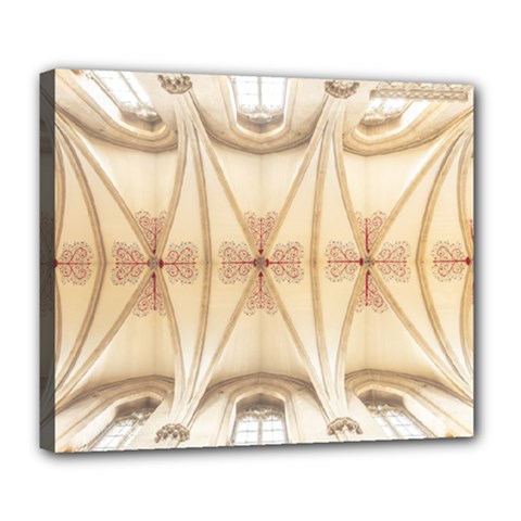 Wells Cathedral Wells Cathedral Deluxe Canvas 24  X 20  (stretched)