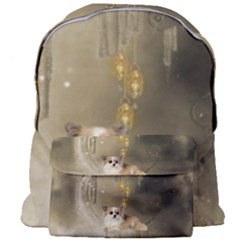 Cute Little Chihuahua With Hearts On The Moon Giant Full Print Backpack by FantasyWorld7