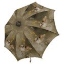 Cute Little Chihuahua With Hearts On The Moon Hook Handle Umbrellas (Large) View2