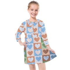 Hearts Aplenty Kids  Quarter Sleeve Shirt Dress by WensdaiAmbrose