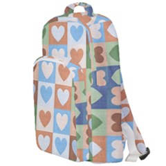 Hearts Aplenty Double Compartment Backpack by WensdaiAmbrose