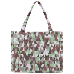 Coco Mint Triangles Mini Tote Bag by WensdaiAmbrose