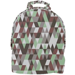 Coco Mint Triangles Mini Full Print Backpack by WensdaiAmbrose