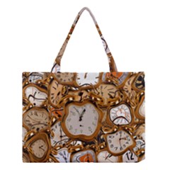 Time Clock Watches Medium Tote Bag