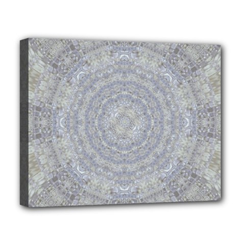 Lace Flower Planet And Decorative Star Deluxe Canvas 20  X 16  (stretched) by pepitasart