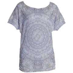 Lace Flower Planet And Decorative Star Women s Oversized Tee by pepitasart
