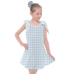 Blue Gingham Kids  Tie Up Tunic Dress by retrotoomoderndesigns