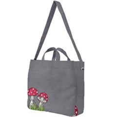 Mushroom Season Square Shoulder Tote Bag by WensdaiAmbrose