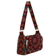 Mandala - Red & Teal Post Office Delivery Bag by WensdaiAmbrose