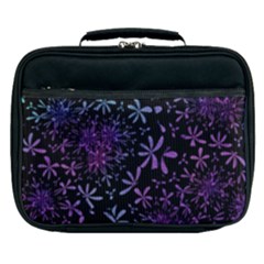 Retro Lilac Pattern Lunch Bag