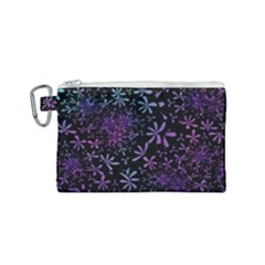 Retro Lilac Pattern Canvas Cosmetic Bag (Small)